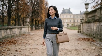 5 cách phối xanh lam và xám giúp nàng công sở mặc đẹp, sang trọng chuẩn old money