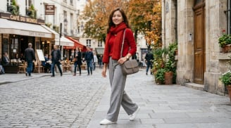 8 cách phối áo len đỏ đẹp và thanh lịch, giúp nàng nổi bật mùa thu đông