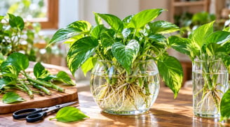 Cách trồng trầu bà thủy sinh xanh tươi quanh năm, rễ khỏe lá đẹp