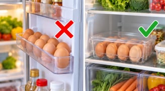 Cất trứng ở cửa tủ lạnh có nên không?