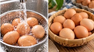 Tại sao không nên rửa trứng trước khi cất?