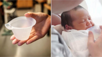 Những điều mẹ nên biết về trào lưu cho trẻ sơ sinh uống sữa bằng cốc
