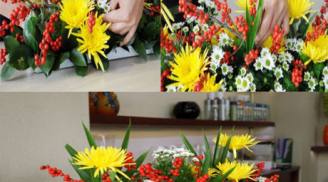 Cắm hoa Tết: Cách cắm hoa cúc đẹp và nhanh cho ngày Lễ Tết