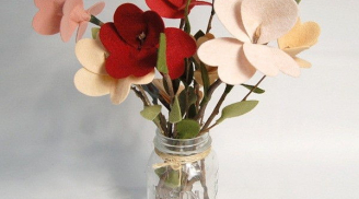 Cách làm hoa vải ấm áp và lãng mạn cho ngày Valentine