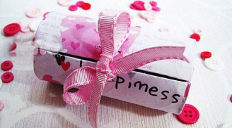 Cách làm hộp đựng quà siêu đơn giản cho ngày Valentine