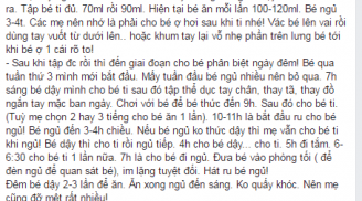 Bà mẹ bỉm sữa chia sẻ cách để con ngủ ngoan vào buổi tối được chị em chia sẻ rầm rộ