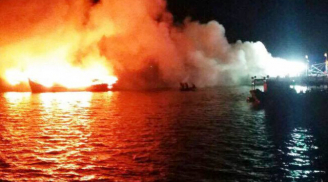 3 tàu cá cháy trong đêm, ngư dân khóc ngất khi mất 32 tỷ đồng