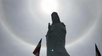 Xôn xao mặt trời với vòng hào quang kỳ lạ xuất hiện ở Huế, Quảng Nam, Nghệ An