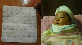 Bé gái 2 ngày tuổi bị bỏ rơi trước cổng chùa cùng bức thư gửi gắm của người thân