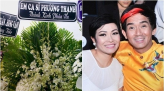 'Sự thật được hé lộ' trong vòng hoa của Phương Thanh gửi viếng Minh Thuận