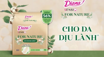 Diana Unicharm ra mắt Diana Sensi For Nature phiên bản giới hạn giảm 56% lượng nhựa bao bì nhân Ngày Môi trường thế giới