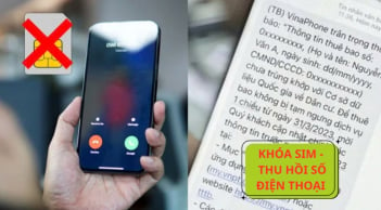 Từ nay đến 31/12/2024: Có 4 đối tượng bị khoá SIM, thu hồi số điện thoại, là ai?