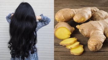Đập dập củ gừng rồi pha nước gội đầu theo cách này: Tóc con mọc lên tua tủa