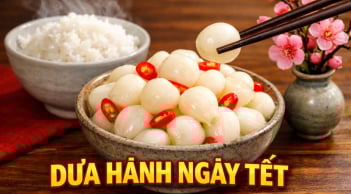 2 cách muối dưa hành giòn ngon, không lo nổi váng