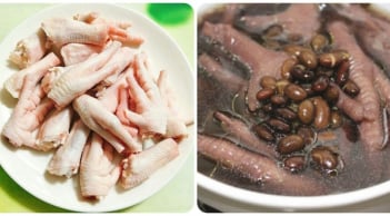 Hầm đậu đen với chân gà, thấy ngay lợi ích quý giá cho cả nhà