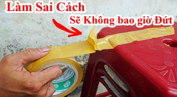 Mẹo cắt băng dính bằng 2 ngón tay, vừa nhanh vừa tiện