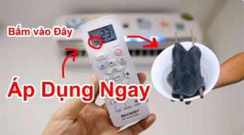 Nhấn nút này bật điều hoà cả ngày không lo khô da