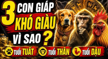 3 con giáp nặng gánh Tiền Tài, 1 tuổi ung dung Lộc tự đến