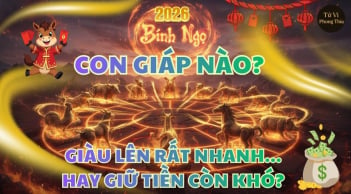 5 ngày đầu tháng 6/2026: 3 con giáp Số Đỏ kiếm to, no nê Tiền của