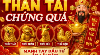 4 con giáp được Thần Tài Chứng Quả, mạnh tay đầu tư ăn lãi đậm