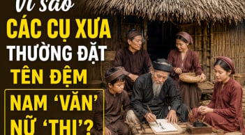 Vì sao các cụ xưa thường đặt tên đệm nam 'Văn', nữ 'Thị'?