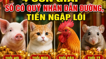 4 con giáp số có Quý Nhân dẫn đường, Tiền ngập lối