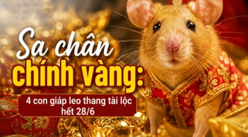 Sa chân chĩnh Vàng, 4 con giáp leo thang tài lộc hết 28/6