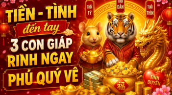 Tiền - Tình đến tay, 3 con giáp rinh ngay phú quý về
