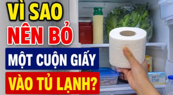 Vì sao nên bỏ một cuộn giấy vào tủ lạnh?
