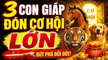 3 con giáp Hiếu Thuận Trời thương, Lộc về không ngớt