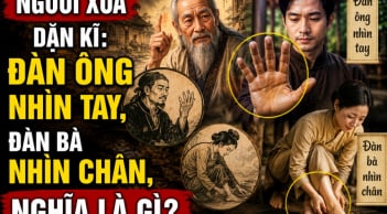 Người xưa dặn kĩ: Đàn ông nhìn tay, đàn bà nhìn chân, nghĩa là gì?
