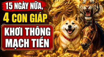 15 ngày nữa, 4 con giáp Khơi Thông Mạch Tiền