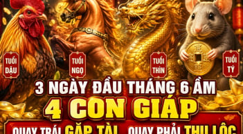 3 ngày đầu tháng 6 Âm, 4 con giáp quay trái gặp Tài, quay phải thu Lộc