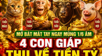Mở Bát Mát Tay ngay mùng 1/6 Âm, 4 con giáp thu về tiền tỷ