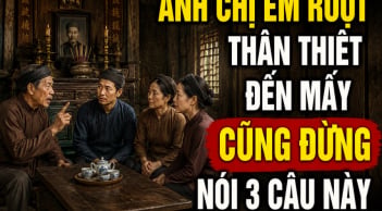 Anh chị em ruột thân thiết đến mấy cũng đừng nói 3 câu này