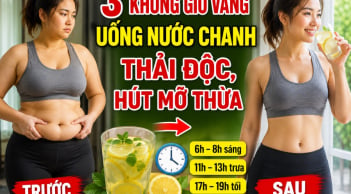 3 khung giờ vàng uống nước chanh thải độc, hút mỡ thừa