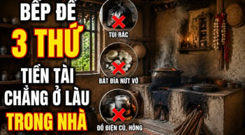 Bếp để 3 thứ Tiền tài chẳng ở lâu trong nhà