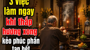 3 việc làm ngay khi thắp hương xong kẻo Phúc Phần tan hết