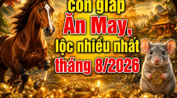 Gọi tên 3 con giáp Ăn May lộc nhiều nhất tháng 8/2026