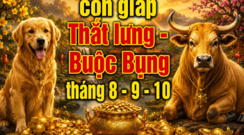 3 con giáp Thắt Lưng Buộc Bụng, cẩn thận mất Tiền tháng 8,9,10