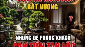 4 loại cây trồng vườn rất Vượng nhưng để phòng khách cạn Tiền tan Lộc