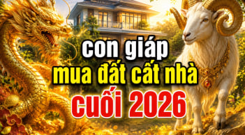 3 con giáp nhận vía mua đất cất nhà cuối 2026