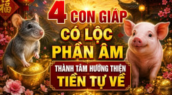 4 con giáp có Lộc phần Âm, thành tâm hướng thiện Tiền tự về