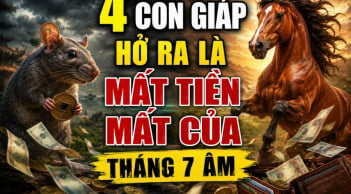 4 con giáp hở ra là mất tiền mất của tháng 7 Âm