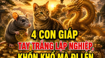 4 con giáp tay trắng lập nghiệp, khốn khó mà đi lên