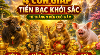 4 con giáp tiền bạc khởi sắc từ tháng 9 đến cuối năm