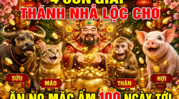 4 con giáp Thánh Nhả Lộc cho, ăn no mặc ấm 100 ngày tới