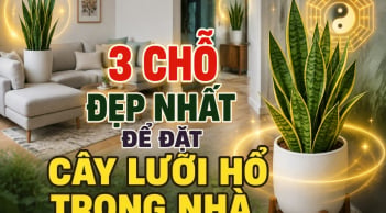 3 chỗ đẹp nhất để đặt cây lưỡi hổ trong nhà
