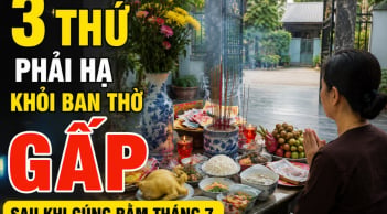 3 thứ phải hạ khỏi ban thờ gấp sau khi cúng Rằm tháng 7