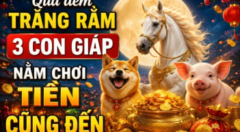 Qua đêm trăng Rằm, 3 con giáp nằm chơi Tiền cũng đến